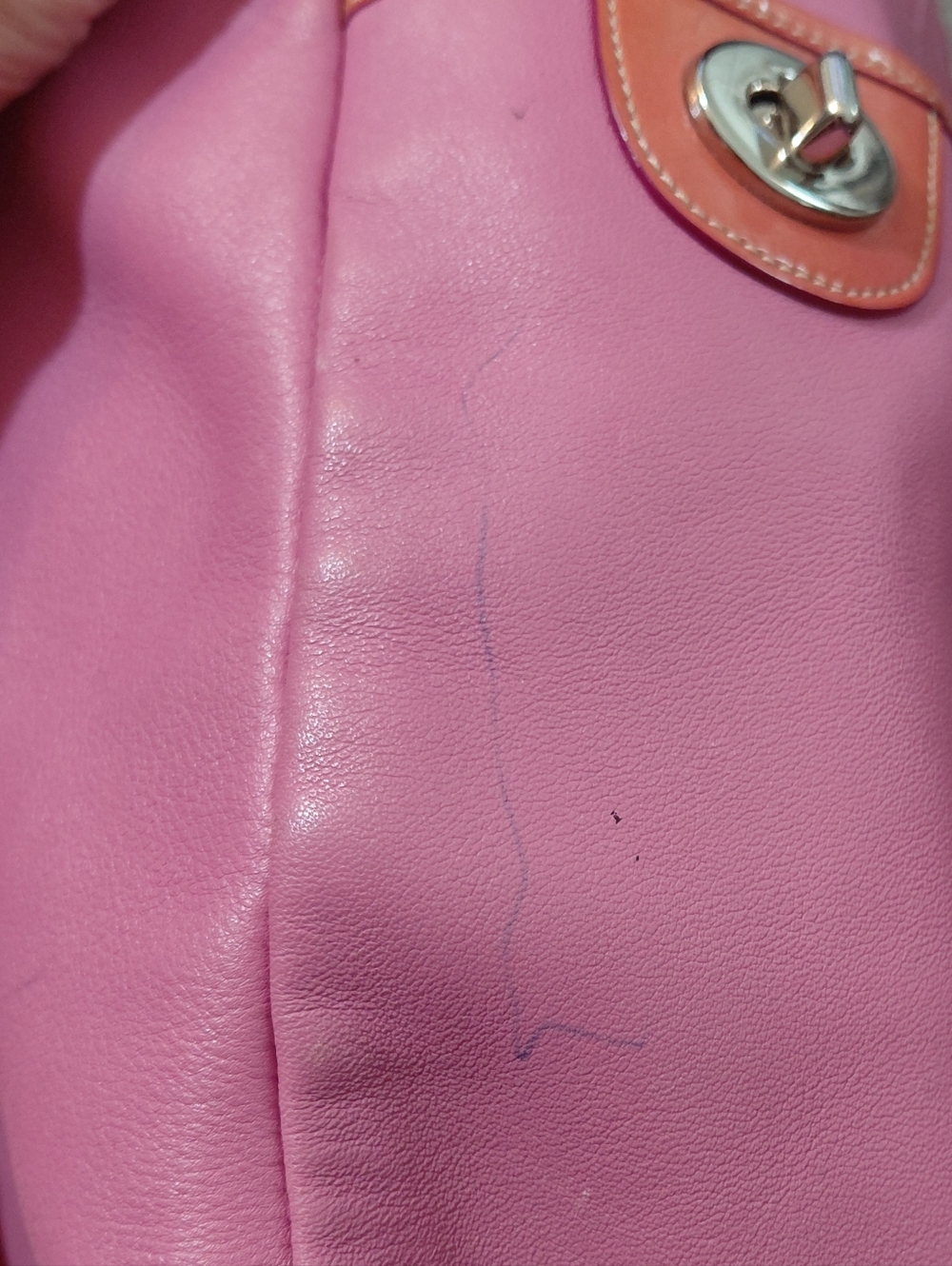 Vintage Coach Hampton Gallery Pink Leather Tote Shoulder Bag - Picture 13 of 16